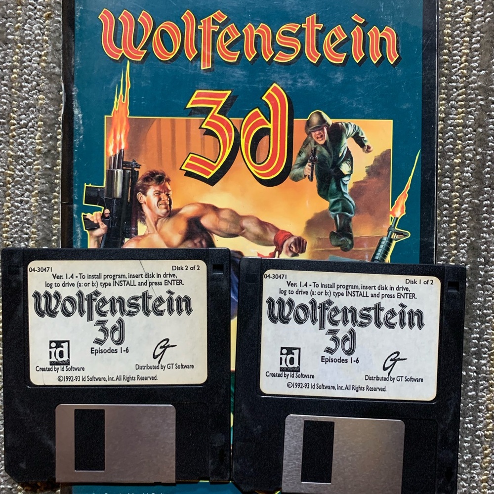 Wolfenstein 3D Video Game - 2 disks